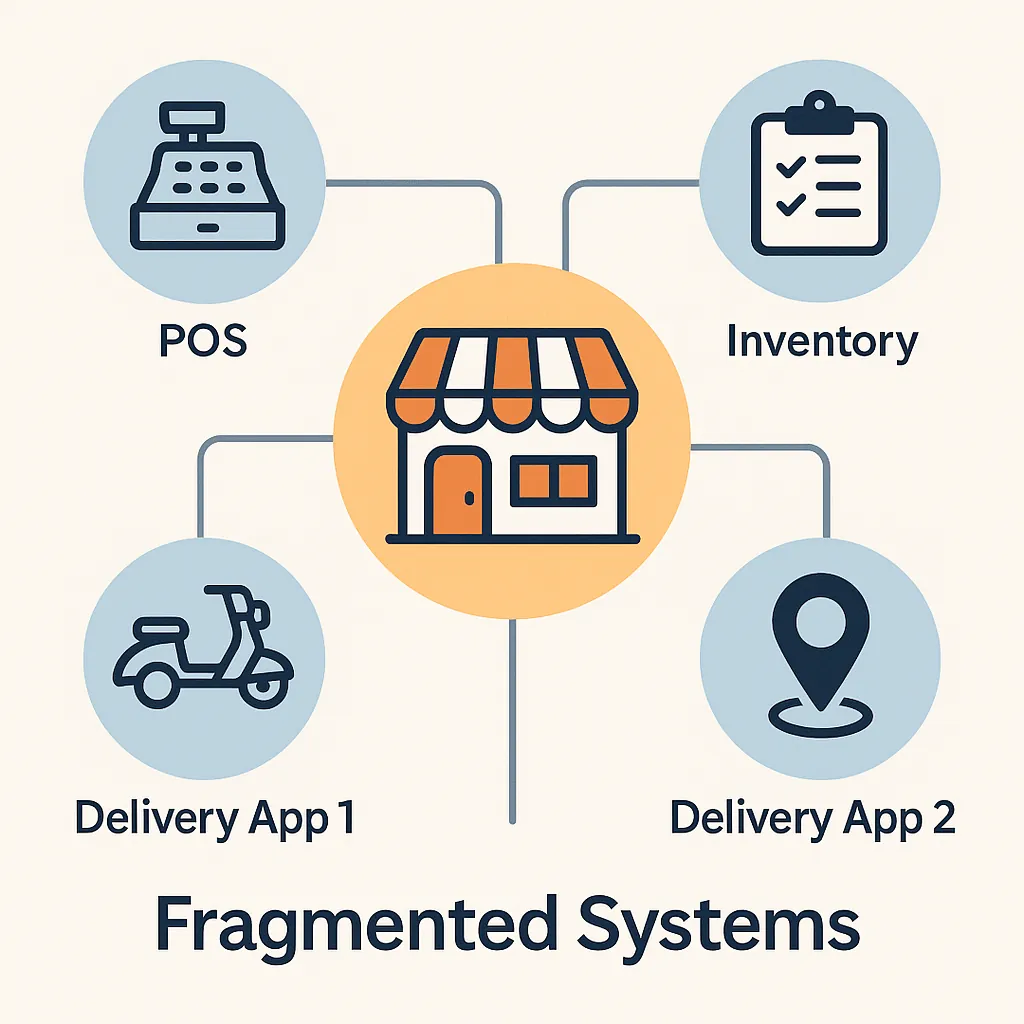 Disconnected restaurant systems